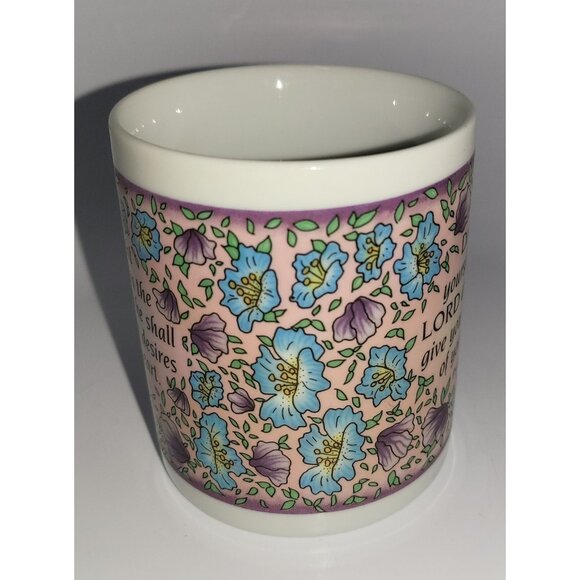 Bob Siemon Designs Delight Yourself In The Lord Mug - RARE! VINTAGE 1996! - Picture 4 of 12